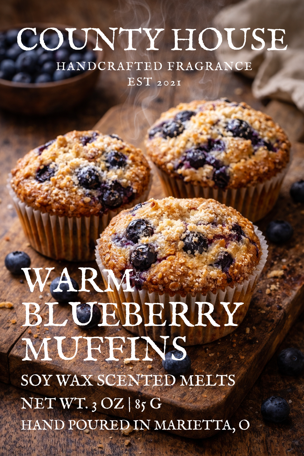Warm Blueberry Muffins